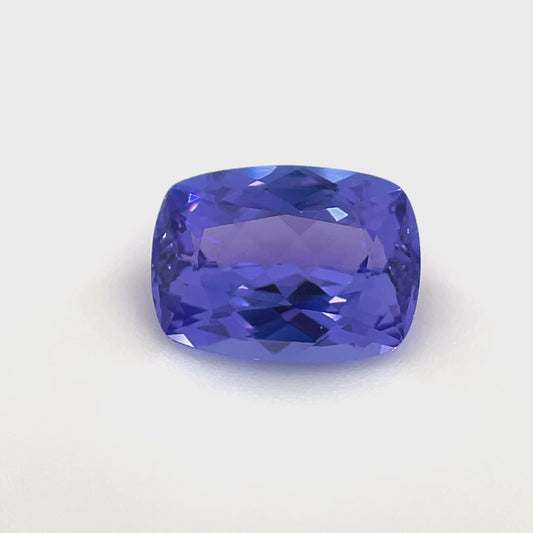 PG-79-185 Tanzanite 6.4 x 8.7 MM Cushion 1.87cts