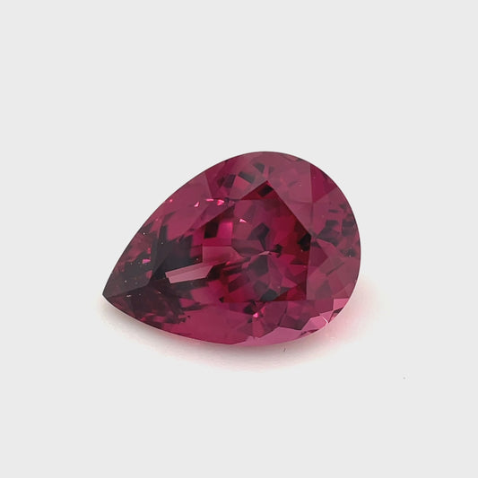 PG-139-215-MJ Rhodolite Garnet 7.7 x 10.5 MM Pear 2.89cts