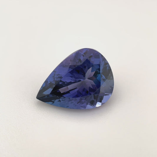 PG-22-96 Tanzanite 8.6 x 11.3 MM Pear 3.53cts