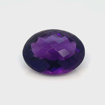 PG-298-77-WO Rwanda Amethyst 17.9 x 20.0 MM Oval 25.02cts