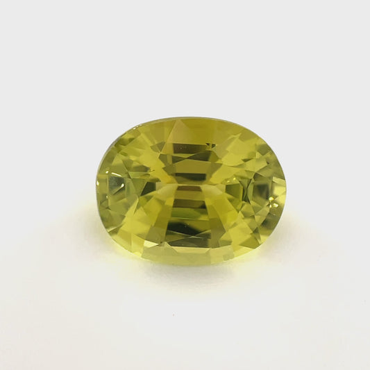 PG-17-13-3 Tunduru Chrysoberyl 7.5 x 9.5 MM Oval 2.78cts