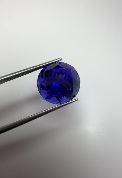 PG-324-6-103 Tanzanite 13.5 MM Round 13.18cts