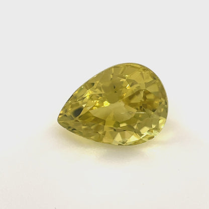 PG-116-68-MW Tunduru Chrysoberyl 6.7 x 9.1 MM Pear 2.53cts