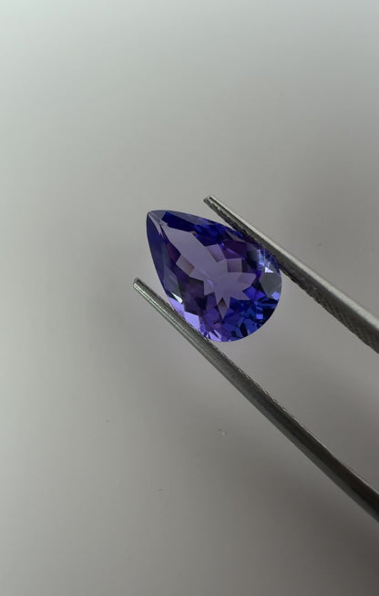 PG-86-158-1 Tanzanite 7.8 x 12.3 MM Pear 3.06cts