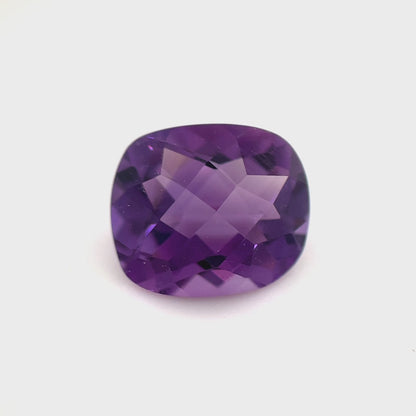 PG-PG1-3-SO Amethyst 9.9 x 11.5 MM Cushion 4.55cts