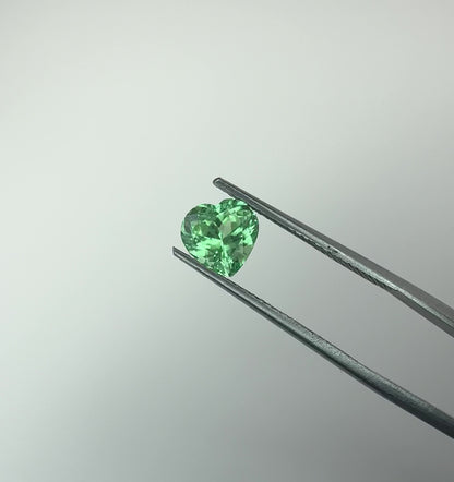 PG-296-97 Merelani Mint Garnet 7.0 x 7.0 MM Heart 1.53cts