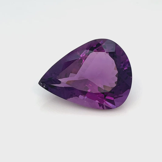PG-306-57-VO Amethyst 17.1 x 22.9 MM Pear 17.31cts