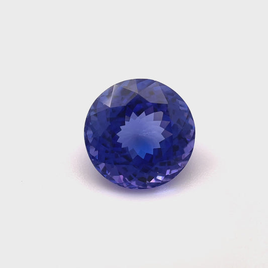 PG-324-6-55 Tanzanite 9.4 MM Round 3.83cts