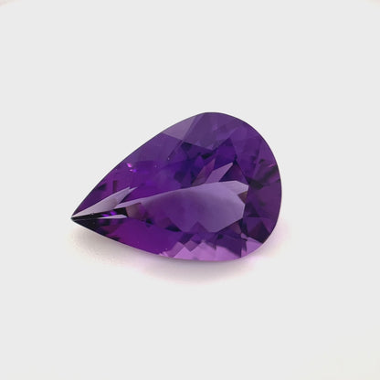 PG-306-42-VO Amethyst 9.9 x 14 MM Pear 3.96cts