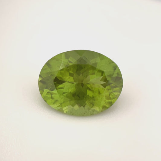 PG-126-4-MJ-1 Burmese Peridot 9.6 x 12.3 MM Oval 4.96cts