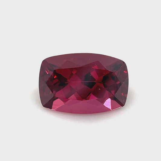 PG-179-67-MW Rhodolite Garnet 6 x 8.7 MM Cushion 2.01cts