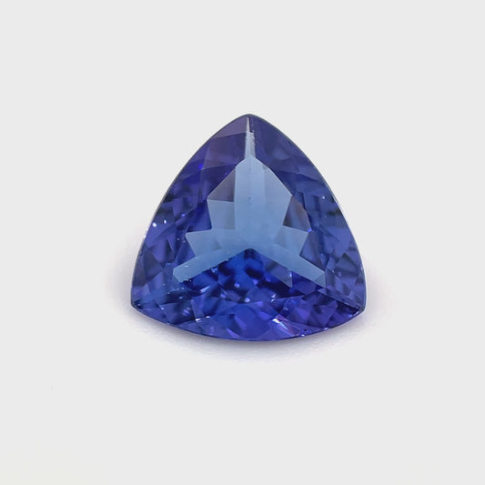 PG-RKTZT-4-EJ Tanzanite 9.25 MM Trilliant 1.96cts