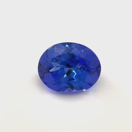 PG-TZBS-158 Tanzanite 8.92 x 10.95 MM Oval 4.06cts