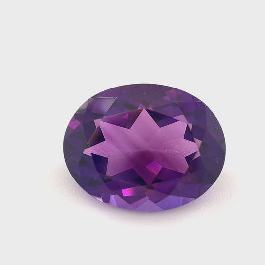 PG-298-37-MO Rwanda Amethyst 10.2 x 12.9 MM Oval 4.69cts