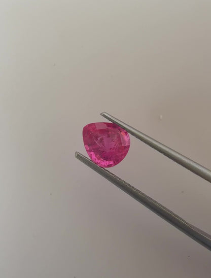 PG-306-9-2 Mahenge Spinel 6.4 x 7.3 MM Pear 1.37cts