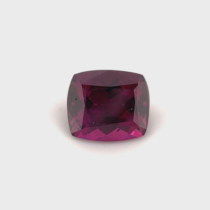 PG-243-262-MU Mozambique Rhodolite Garnet 6.9 x 8.1 MM Cushion 2.52cts