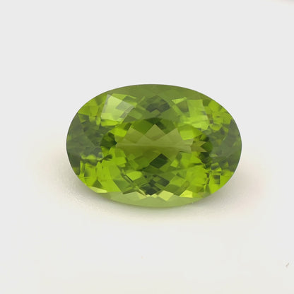 PG-BMI-3-VJ Burmese Peridot 9.9 x 14.1 MM Oval 7.23cts