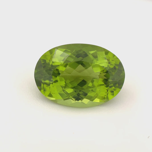 PG-BMI-3-VJ Burmese Peridot 9.9 x 14.1 MM Oval 7.23cts