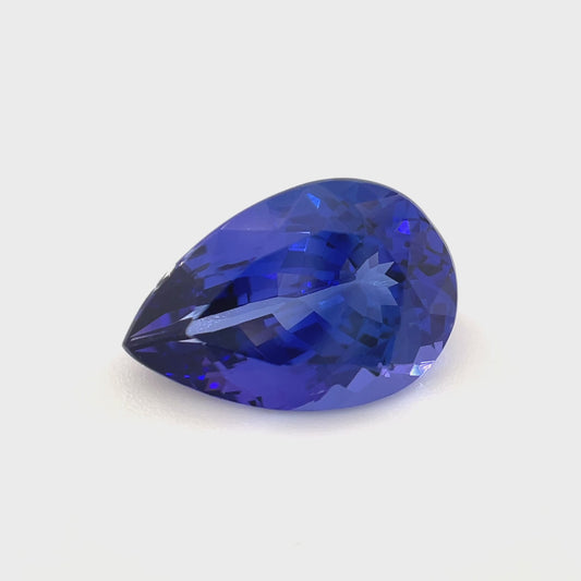 PG-TZBS-157 Tanzanite 8.99 x 13.49 MM Pear 4.98cts