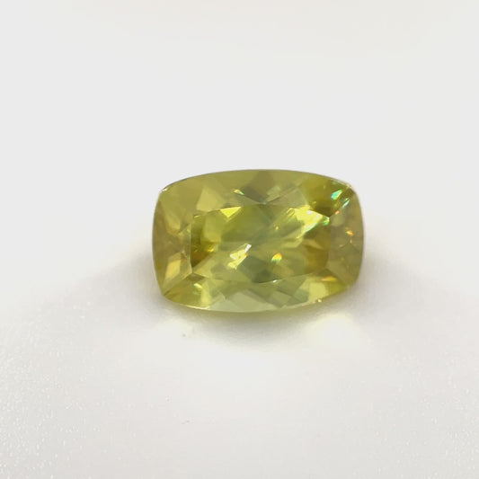 PG-I609-114-WO Zimbabwe Sphene 6.1 x 9.2 MM Cushion 2.28cts