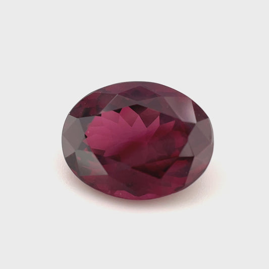 PG-156-214-WOX Rhodolite Garnet 9.4 x 12 MM Oval 5.98cts